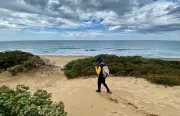 Hiking on Piscinas beach on the West Coast of Sardinia (Italy)-2