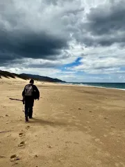 Hiking on Piscinas beach on the West Coast of Sardinia (Italy)-3