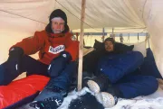 Minus 37 degrees centigrade in tent (Greenland)