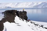 On field in Iceland in winter (Photo by Marcello Libra)