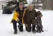 With Hannu Hautala, pioneer of nature photography (Photo by Marcello Libra)