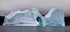 GRO0822_1080_Iceberg arch in Ofjord (Eastern  Greenland)