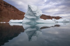 GRO0822_1068_Rock and ice contrast in the fjords of Eastern Greenland