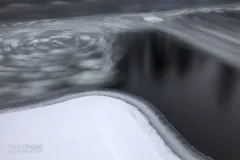 FIN0318_0376_Swirls of ice on the Kitkajoki river (Oulanka national Park Northern Finland)