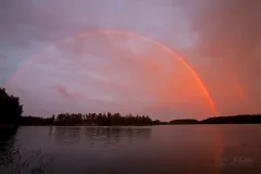 FIN0710_0412_Double rainbow at sunset (Southern Finland)