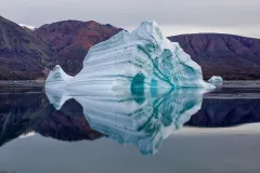 GRO0822_1072_Iceberg reflections in the fjords of Eastern Greenland